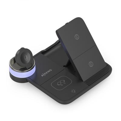 Draadloze oplader Aisens ASCH-15W4WC062-BK Zwart 15 W