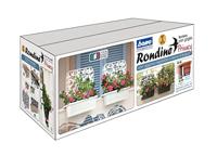 Bama fioriera bloem-balkonbakken privacy 60x22x64 cm 2 stuks wit - thumbnail