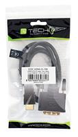 Techly ICOC-HDMI-D-100 10m DVI-D DVI-D zwart videokabel-adapter - thumbnail