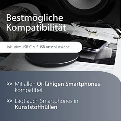 MediaRange MRMA118 oplader voor mobiele apparatuur Smartphone Zwart USB Draadloos opladen Snel oplad MediaRange MRMA118 oplader voor mobiele apparatuur Smartphone Zwart USB Draadloos opladen Snel oplad