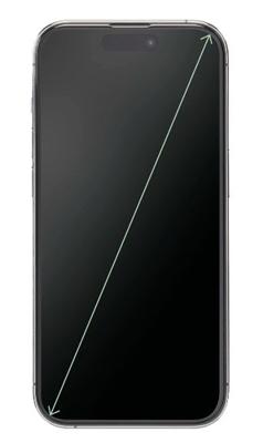 Hama Telefoon-beschermglas Super Hybrid V. Apple IPhone 15 Pro Montagehulp