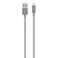 Belkin Premium MIXIT metallic naar USB-A laad-/sync-kabel (1,2 m), 1.2m Lightning, grijs - thumbnail