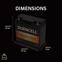 Duracell Originele DR18-12 Valve gereguleerde loodbatterij - 12V | 18Ah - Vervangt GP12170 | FG21803 | LC-XD1217PG | NP17-12 | NP18-12 | Y17-12 - thumbnail