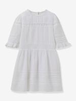 Meisjesjurk Lisy collectie feesten en bruiloften CYRILLUS wit - thumbnail