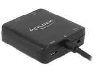 Delock 62784 HDMI / USB-micro-B Adapter [1x HDMI-stekker - 1x HDMI-bus, Micro-USB-bus] Zwart - thumbnail
