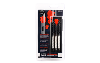 Longfield nickel silver darts op blister - 21 gram Longfield nickel silver darts op blister - 21 gram