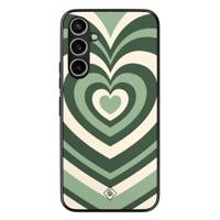 Samsung Galaxy S23 FE hoesje - Hart swirl groen - thumbnail