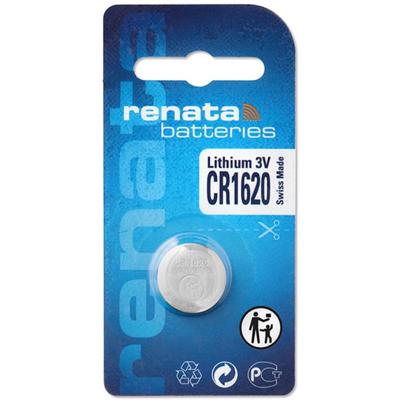 Renata Knoopcel CR1620 3 V 1 stuk(s) 68 mAh Lithium CR1620 Renata Knoopcel CR1620 3 V 1 stuk(s) 68 mAh Lithium CR1620