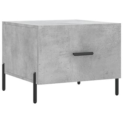Salontafel 50x50x40 cm bewerkt hout betongrijs