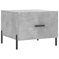 Salontafel 50x50x40 cm bewerkt hout betongrijs - thumbnail