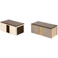 NOCH 14319 H0 2 Laser-Cut minis kant-en-klare garages Bouwpakket - thumbnail