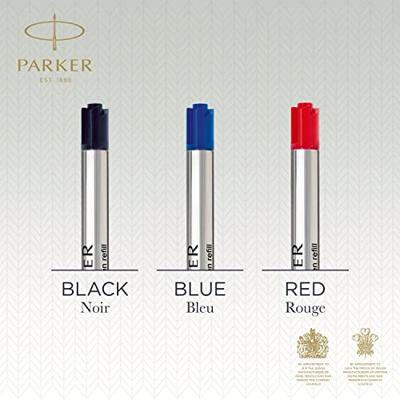 10 Parker QuinkFlow balpenvullingen zwart medium - thumbnail