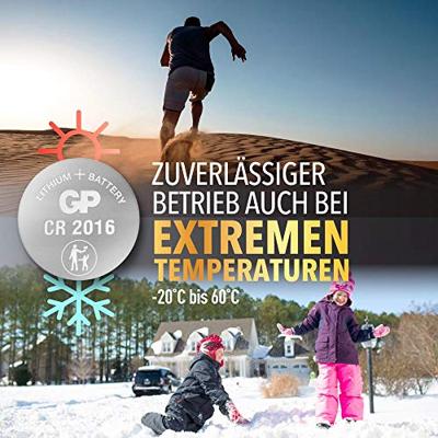 5 GP CR2016 3V knoopcel batterijen - thumbnail