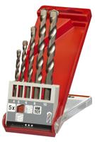 kwb 38500 Gereedschapsstaal Steen-spiraalboorset 5-delig 4 mm, 5 mm, 6 mm, 8 mm, 10 mm Gezamenlijke lengte 160 mm Cilinderschacht 5 stuk(s) - thumbnail