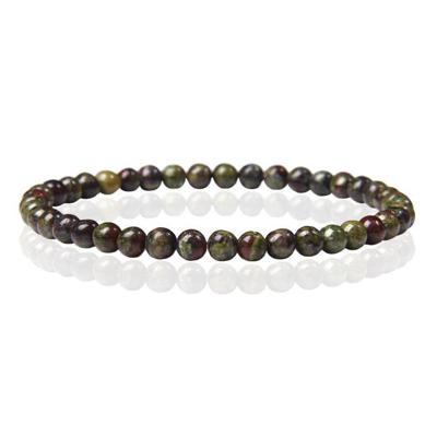 Memphis Natuursteen Armband - 4mm Dragon Bloodstone