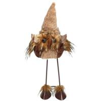 Figuur uil Hedwig bruin 35 cm | 8 stuks - thumbnail