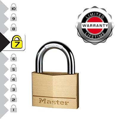 Masterlock 70mm - 36mm hardened steel shackle, 11mm diam. - double locking - 6-pi - 170EURD