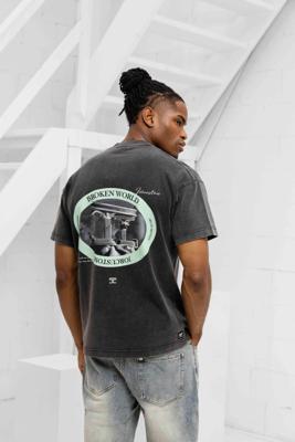 Jorcustom Broken World Loose Fit T-Shirt Heren Grijs - Maat S - Kleur: Grijs | Soccerfanshop