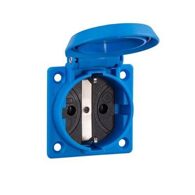 Abl Machinecontactdoos 2p+r/a blauw ip54 50x50mm