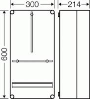 Hensel Mi 2410 Behuizing 300 x 600 x 214 Kunststof 1 stuk(s) - thumbnail