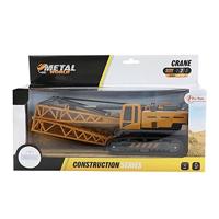 Toi-Toys Metal bouwvoertuig -kraanwagen mt rupsbanden 1:55 - thumbnail