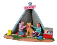 Girls backyard camping kerstfiguur LEMAX - Lemax - thumbnail