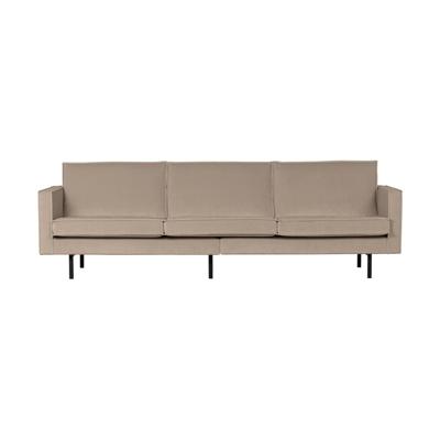WOOOD 3-zits Bank 'Rodeo' Velvet, kleur Khaki