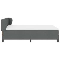 Boxspringbed met matras Donkergrijs 140 x 190 cm Stof - thumbnail