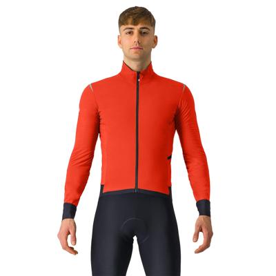 Castelli Alpha Flight RoS lange mouw fietsjack red ochre/black reflex heren XL Castelli Alpha Flight RoS lange mouw fietsjack red ochre/black reflex heren XL