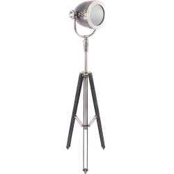 Vloerlamp Strada Industrieel 95 cm Lood Met Ruw Nickel