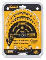 DeWalt Accessoires DT10397-QZ Cirkelzaagbladenset EXTREME 165x20 | 3 stuks - DT10397-QZ - thumbnail