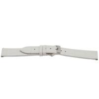 Horlogeband Universeel H501 Leder Wit 22mm - thumbnail