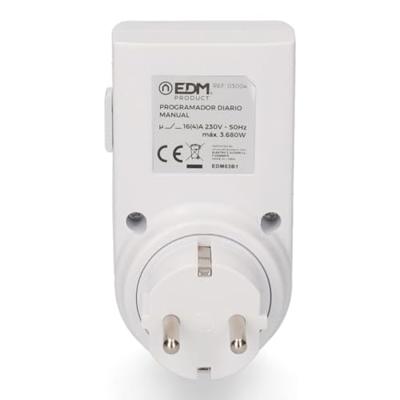 Programmeur EDM 03004 3500 W 230 V 16 A 24 uur Programmeur EDM 03004 3500 W 230 V 16 A 24 uur