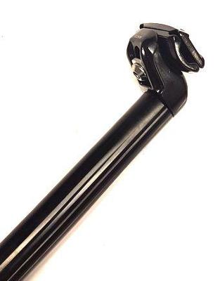 zadelpen vast 30.9 x 350 mm aluminium zwart