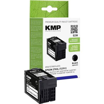 KMP Inktcartridge vervangt Epson 27XXL, T2791 Compatibel Zwart E238 1627,4201 KMP Inktcartridge vervangt Epson 27XXL, T2791 Compatibel Zwart E238 1627,4201