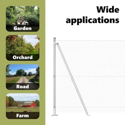 VidaXL Afrasteringspaal zilver 10 x 1,2 m (12 x 12 mm gaas) staal VidaXL Afrasteringspaal zilver 10 x 1,2 m (12 x 12 mm gaas) staal