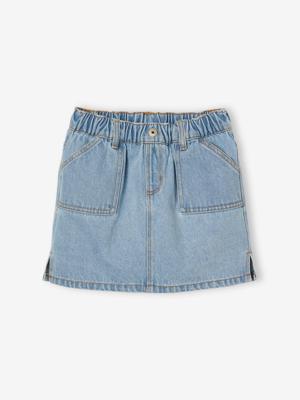 Jeans meisjesrok van Basics lichtblauw