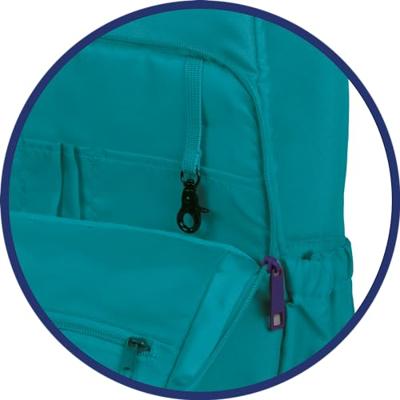 Rugzak Oxford 12 vakken aqua