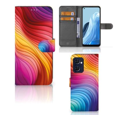 Book Case voor OPPO Find X5 Lite | Reno 7 5G Regenboog Book Case voor OPPO Find X5 Lite | Reno 7 5G Regenboog
