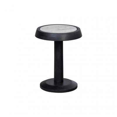 WOOOD Bijzettafel 'Nanne' Marmer en mangohout, 36cm