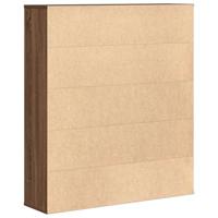 Boekenkast 89x24x101,5 cm bewerkt hout bruin eikenkleurig - thumbnail
