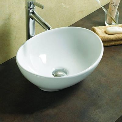 Waskom Sanilux Vienna Keramiek 40,5x33x14cm Ovaal Wit (exclusief waste)