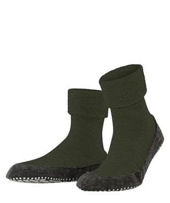Falke Cosyshoe Slof Heren Dark Moss 37-38