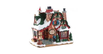 Kerstfiguur The claus cottage b/o (4.5v) LEMAX - Lemax