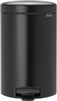 Brabantia pedaalemmer newicon 12l zwart - thumbnail
