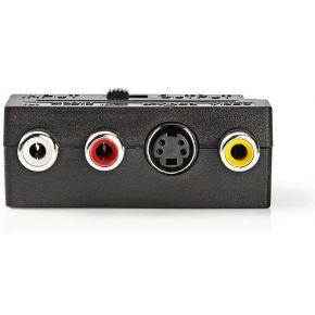 Nedis schakelbare Scart adapter 3x RCA + S-Video