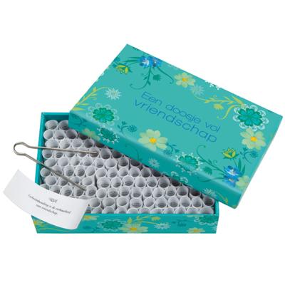 Een doosje vol vriendschap - Gekleurd