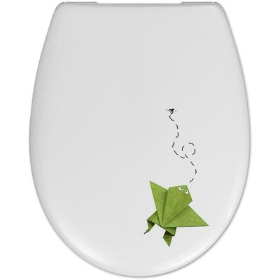 Cedo Frog en Flies Toiletzitting - Speelse WC Zitting met Deksel