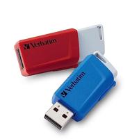 Verbatim V Store N CLICK USB-stick 32 GB Rood, Blauw 49308 USB-A 3.2 Gen 1 - thumbnail
