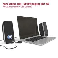 PC-luidsprekers Hama 00173133 Zwart 6 W 4 W - thumbnail